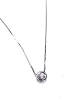 Collana Stocco Gioielli Donna in Oro bianco Diamante 0.14 Ct PLC 6 - PLC 6